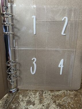 A5 Budget Binder 100 Envelope Savings Challange Sleeves ONLY. BRAND NEW